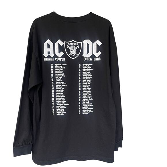 Raider Nation Mens Shirt Extra Large XL Long Sleeve NFL Football Carr Cooper - Picture 2 of 8